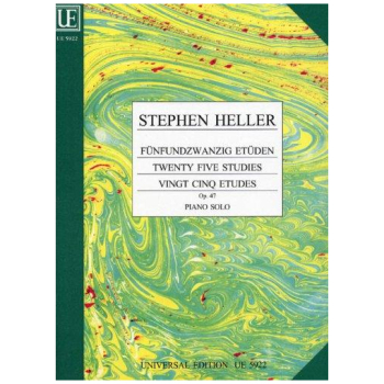 Twenty Five Studies 47, Piano Solo, S. Heller, Universal Edition